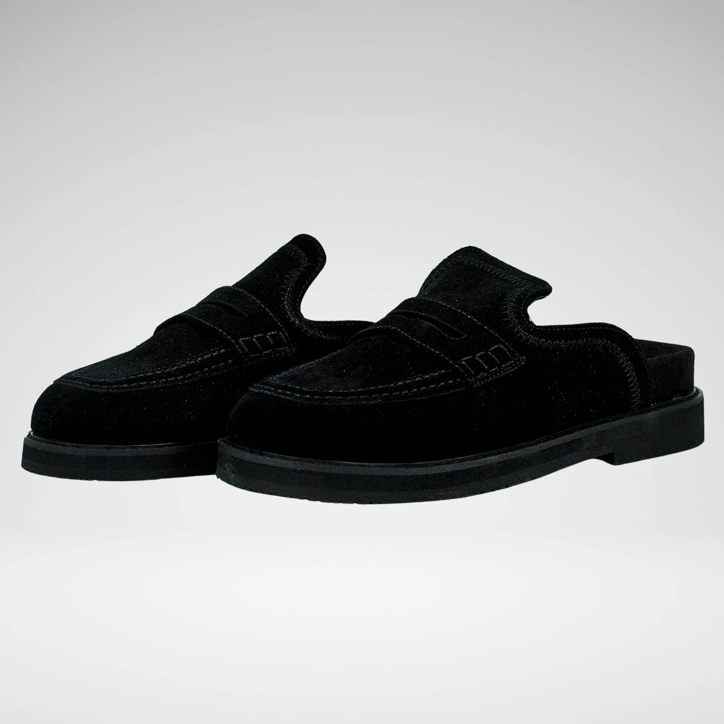 Jonathan D Maverick Suede Slipper | Black