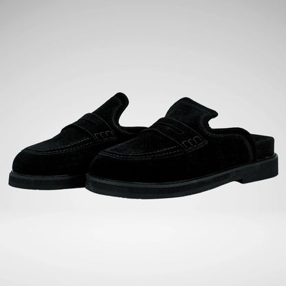 Jonathan D Maverick Suede Slipper | Black