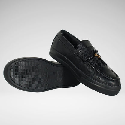 Jonathan D Tassel Moccasin Sneaker | Black