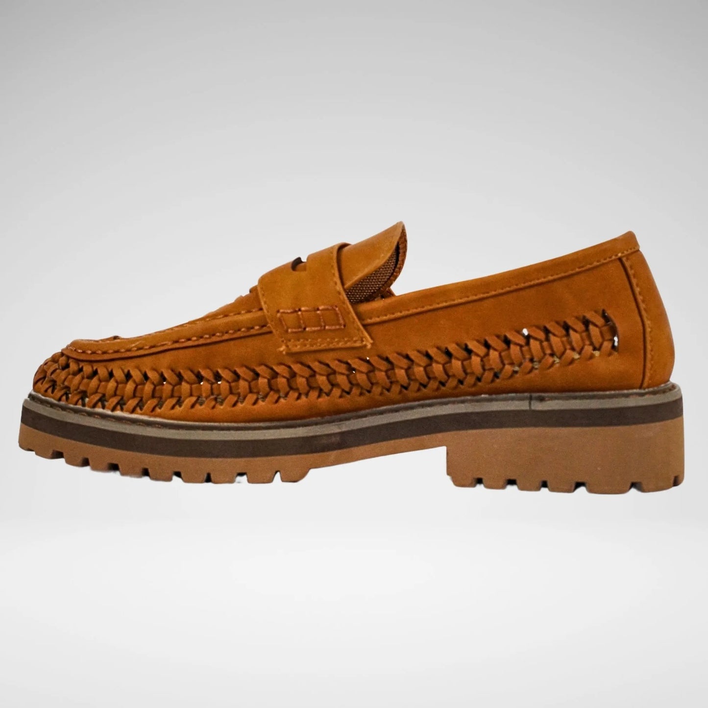 Jonathan D Penny Moc Weave Shoe | Tan