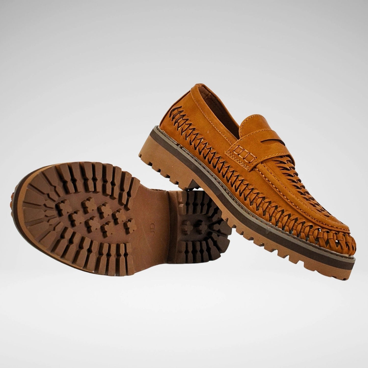 Jonathan D Penny Moc Weave Shoe | Tan