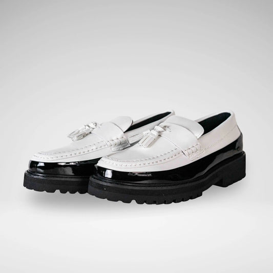 JONATHAN D JPAOLO PATENT LEATHER LOAFER M6830 Marble