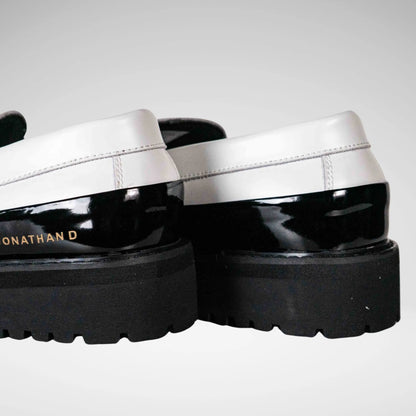 JONATHAN D JPAOLO PATENT LEATHER LOAFER M6830 Marble