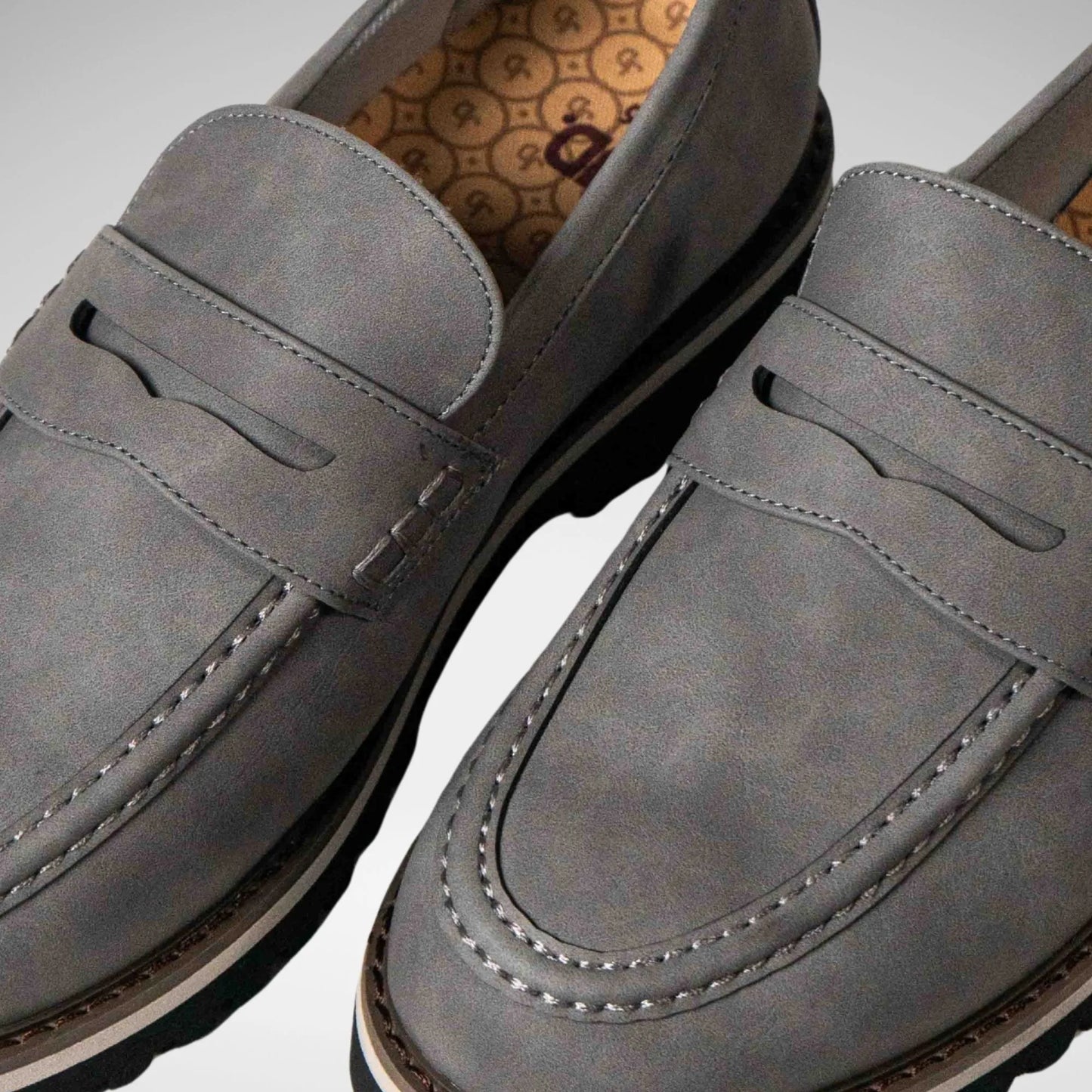 JONATHAN D  - JPENNYMOC MENS SHOES - M6696 - GREY - R819.99