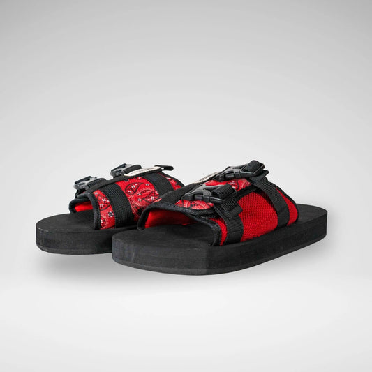 JONATHAN D MS6772 Jjack Buckle Sandal Blk/Red