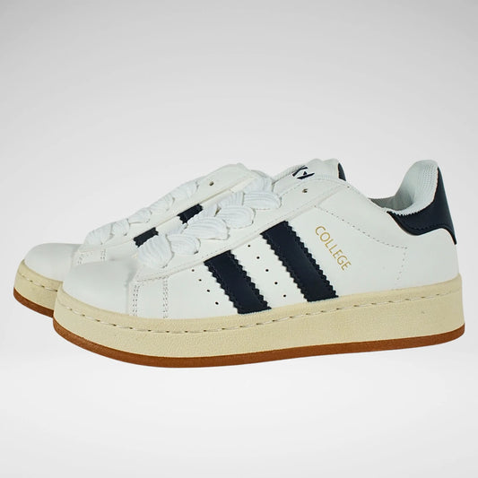 KStar7 College Boys Sneaker | White/Navy