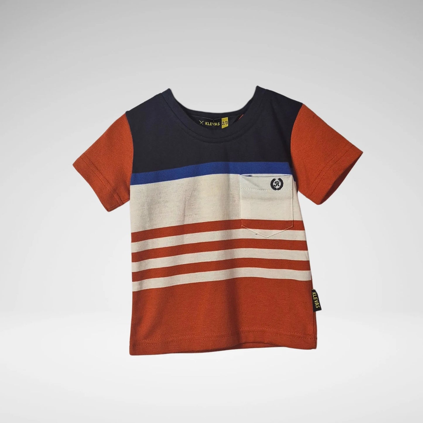 KLEVAS - BTS36105001 - STRIPED CREW - RUST - R199.99
