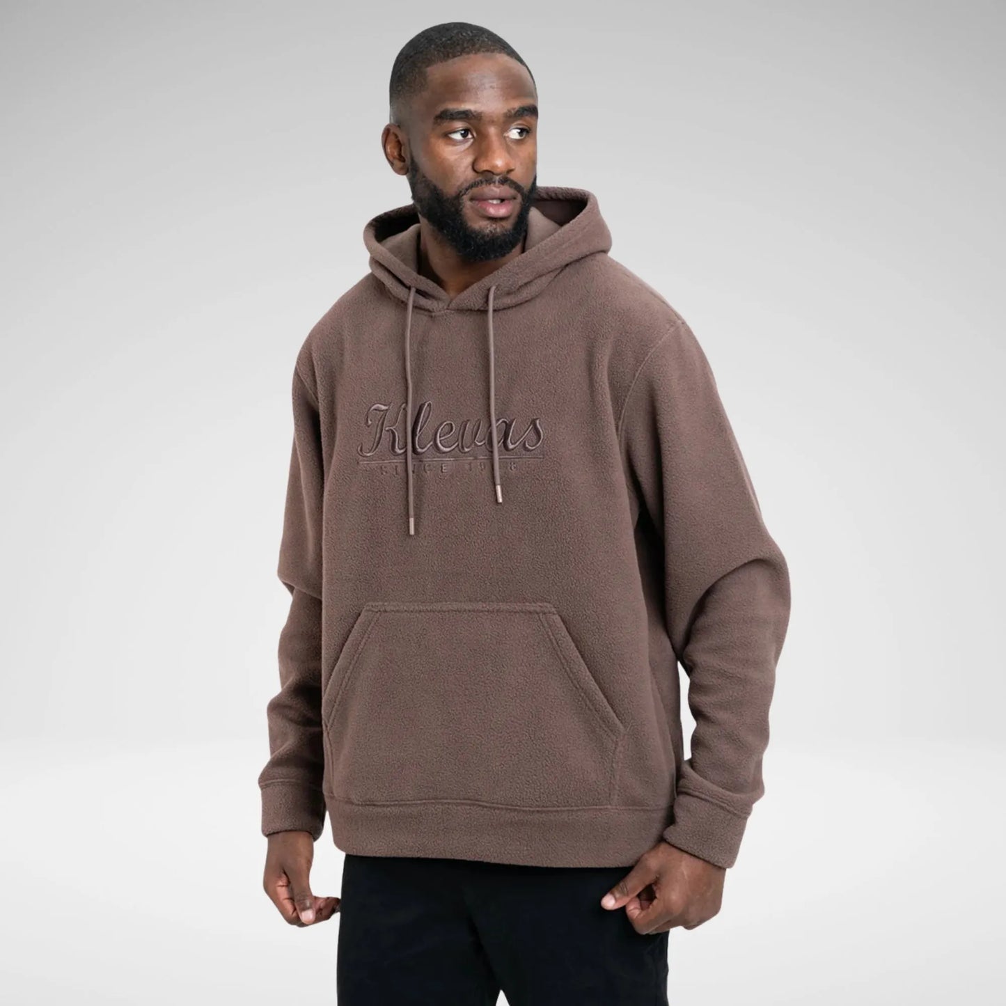 KSTAR7 COR-1245 ROONEY FLEECE HOODIE BROWN