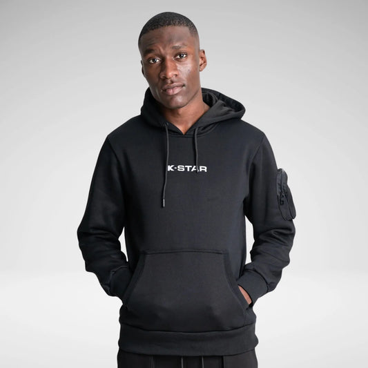 KSTAR7 COR-1613 BACKBONE HOODY BLACK