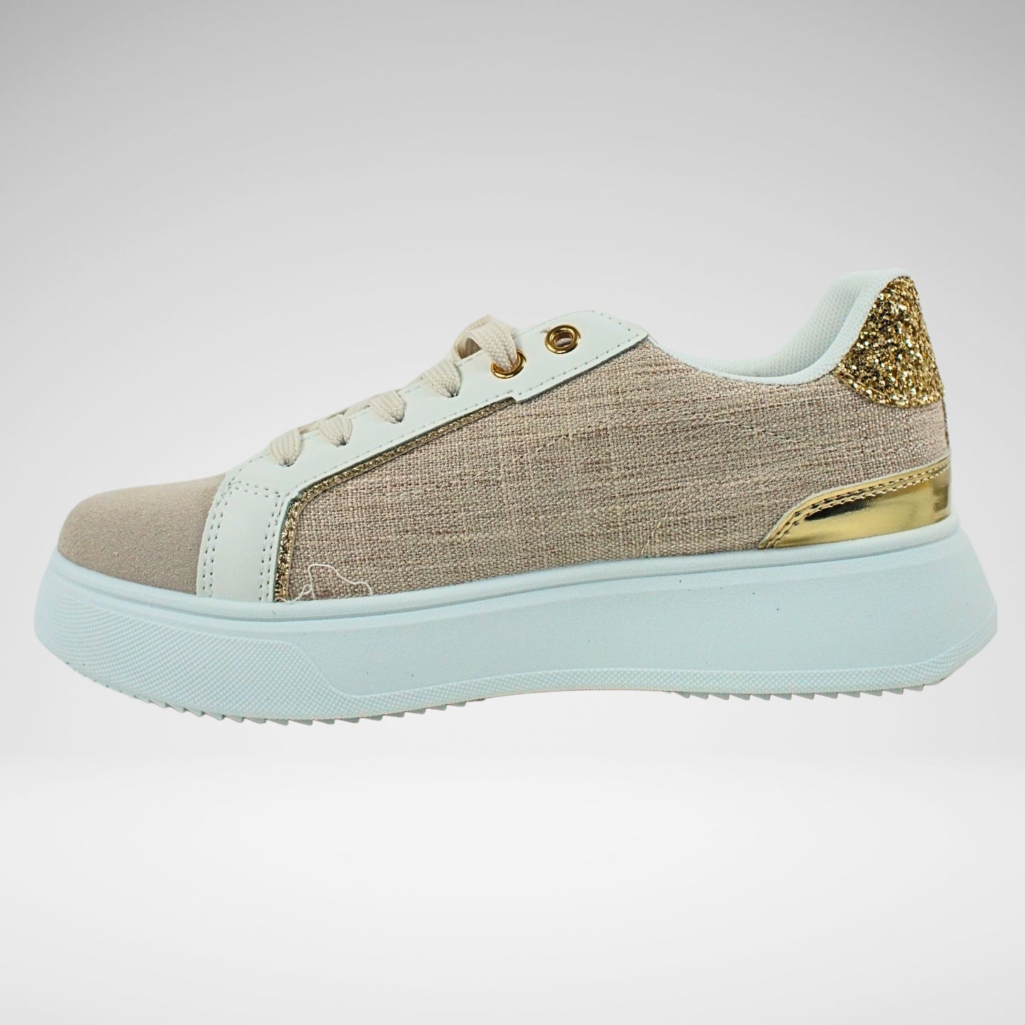 KStar7 Lizette Sneaker | Beige/White
