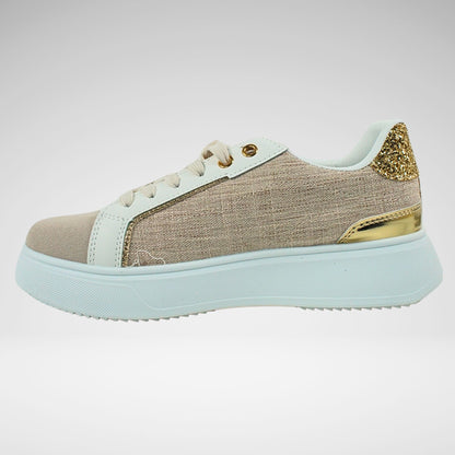 KStar7 Lizette Sneaker | Beige/White