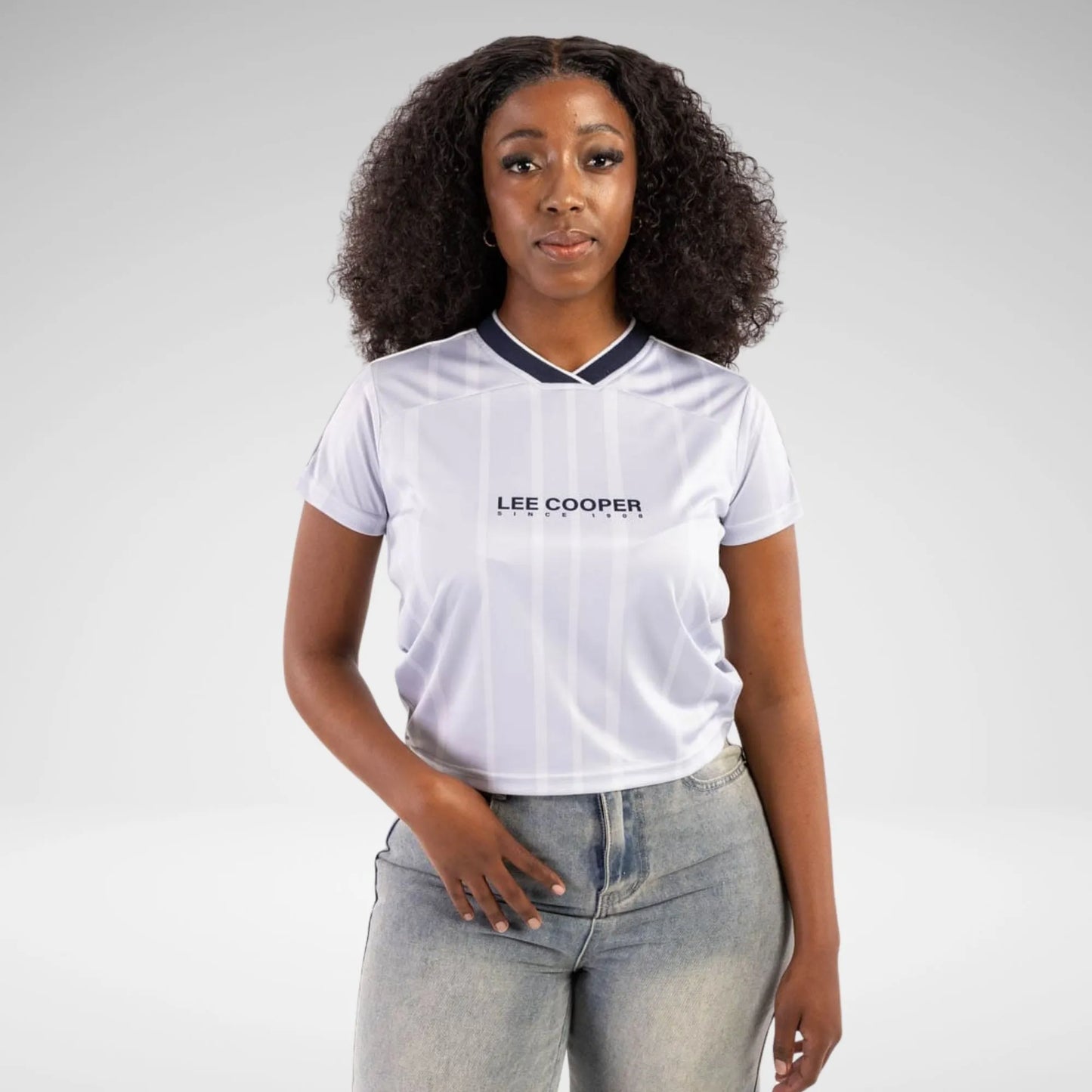 LEE COOPER - AITANA - WOMENS CROP TOP - LTS3431 - LT BLUE - R259.99