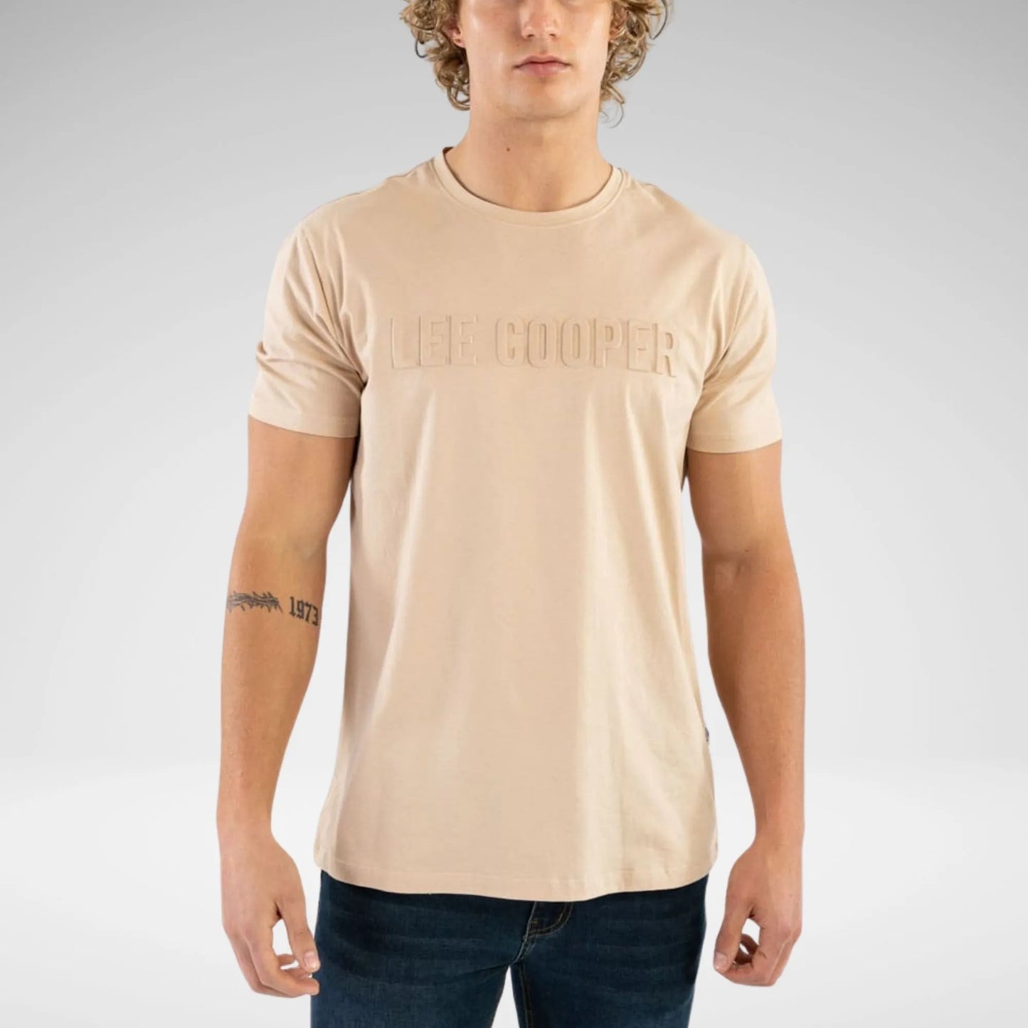 LEE COOPER - ARLO - MENS REGULA FIT T SHIRT - MTS2872 - STONE - R247.99
