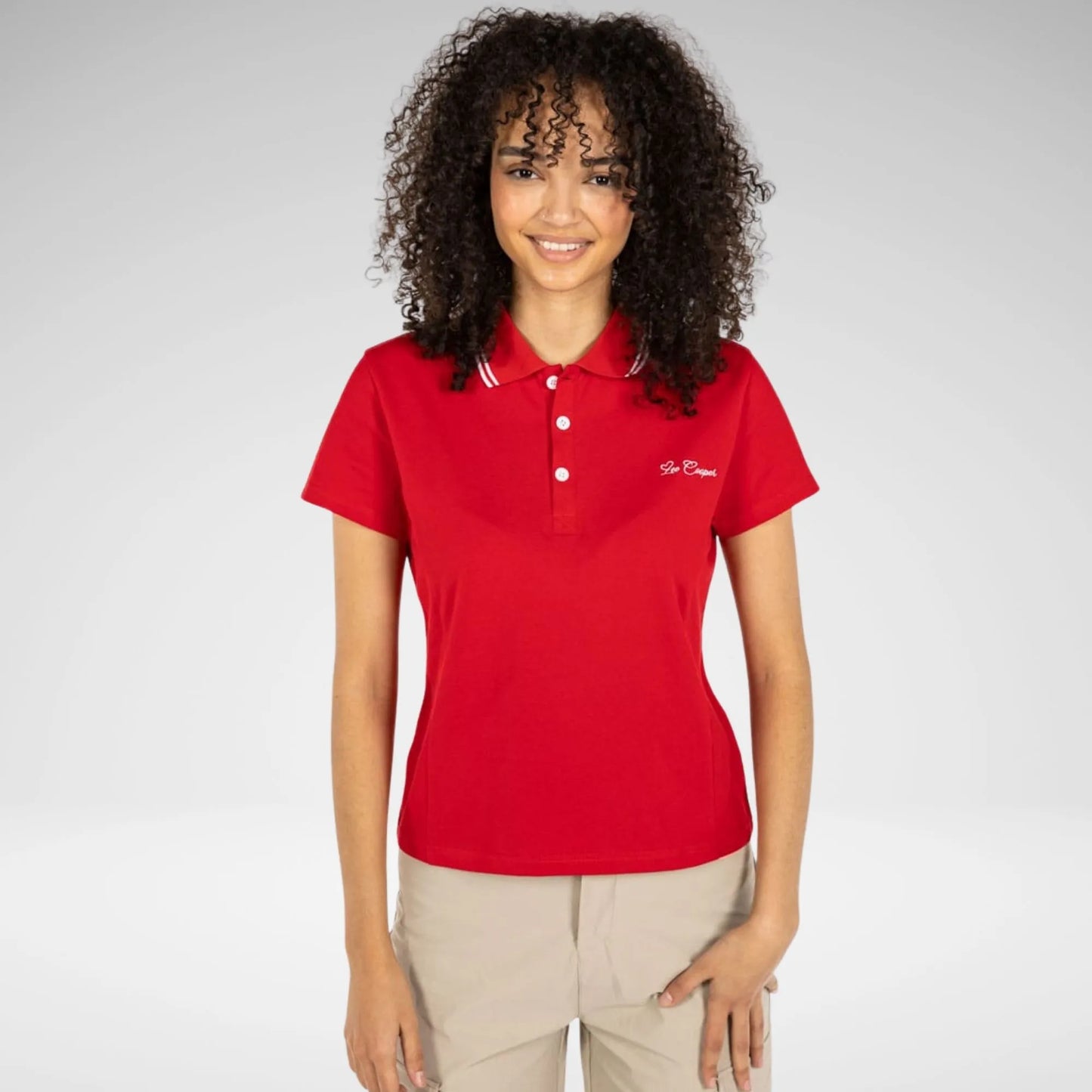 LEE COOPER - EVA - WOMENS GOLFER TEE - LTS3426 - RED - R289.99