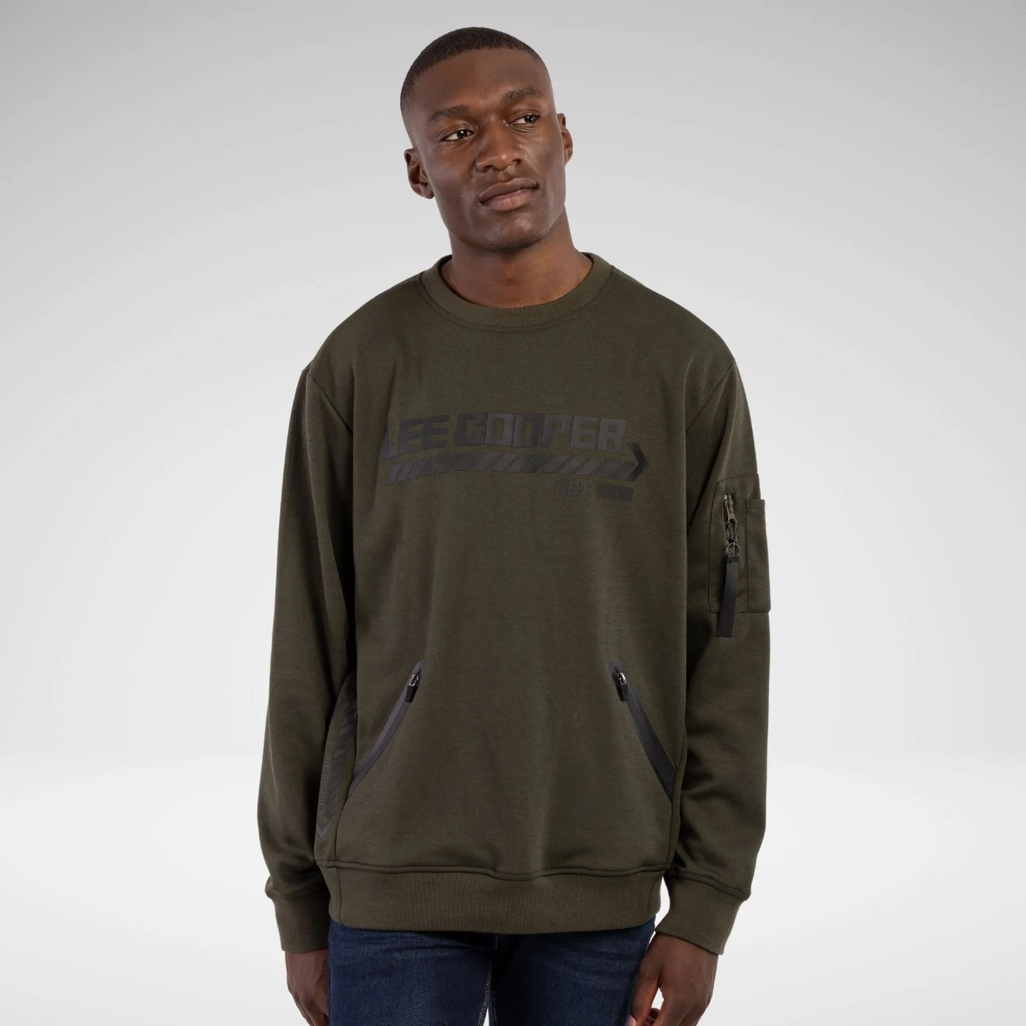 Lee Cooper Finnian Sweatshirt | DARK GREEN