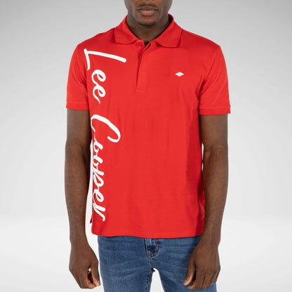 LEE COOPER - ODELL - MENS GOLFER T SHIRT - MTS2874 - RED - R289.99