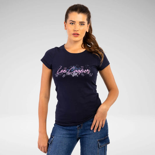 Lee Cooper Sabrina T-Shirt | Navy