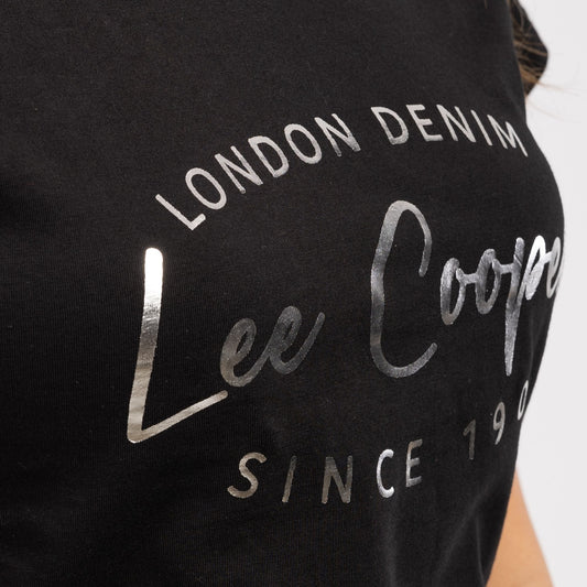 Lee Cooper Sabrina T-Shirt | Black