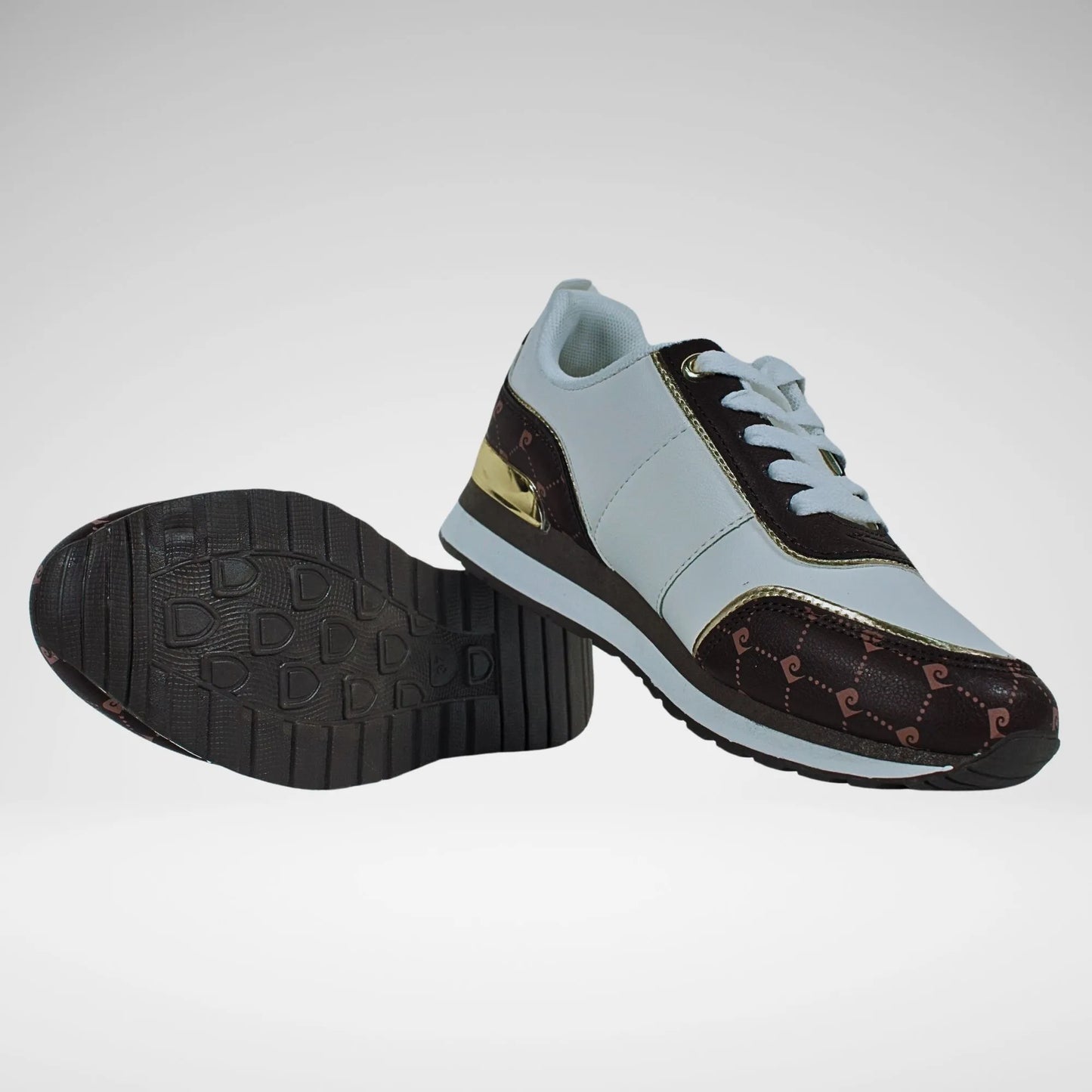 Pierre Cardin Cassis Sneaker | White/Brown