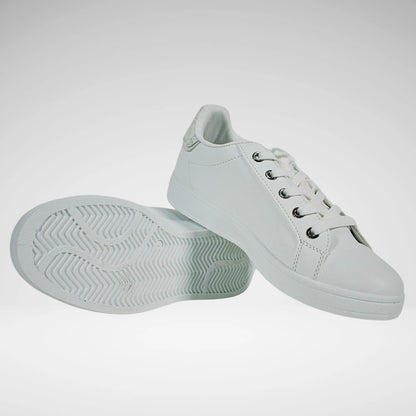 Pierre Cardin Retro Sneaker | White/Silver