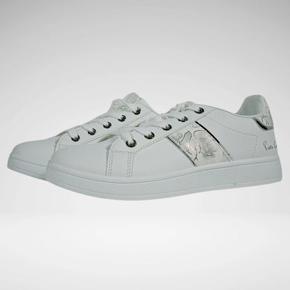 Pierre Cardin Retro Sneaker | White/Silver