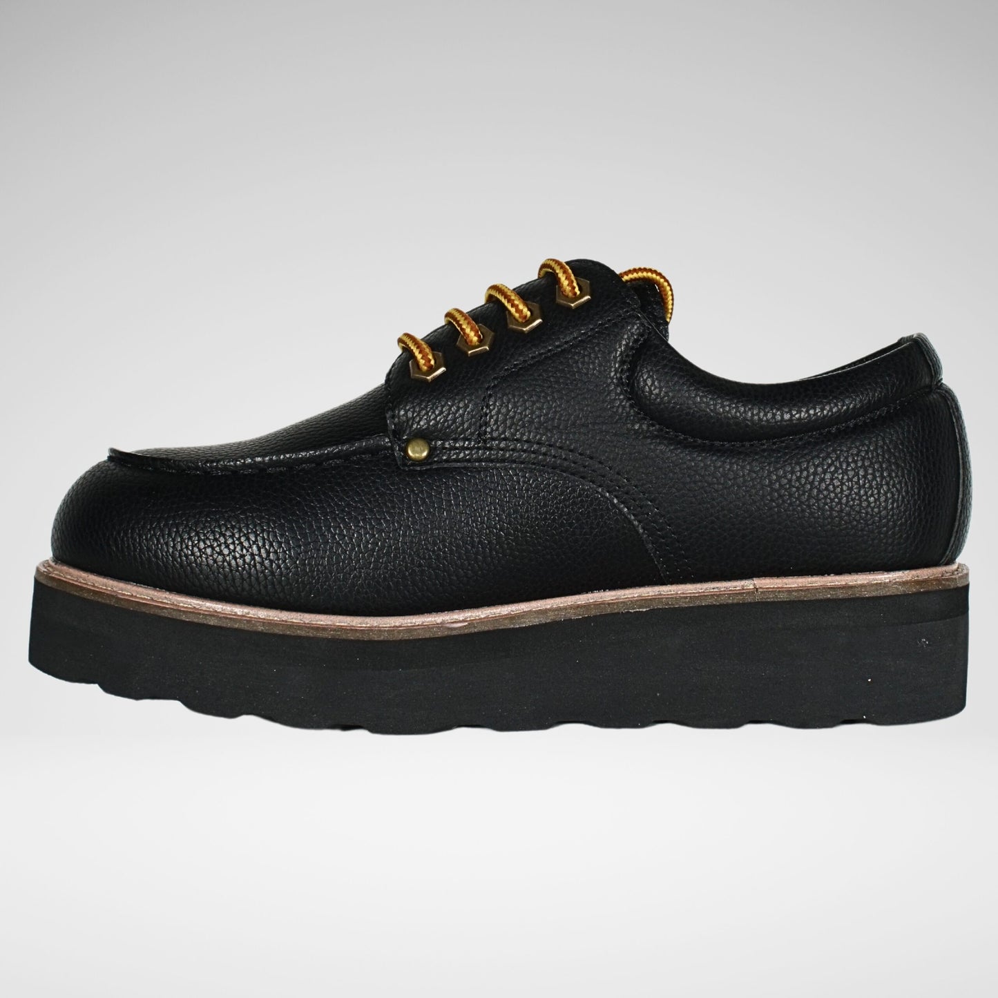 Jonathan D Landon Pebbled PU Moccasin | Black