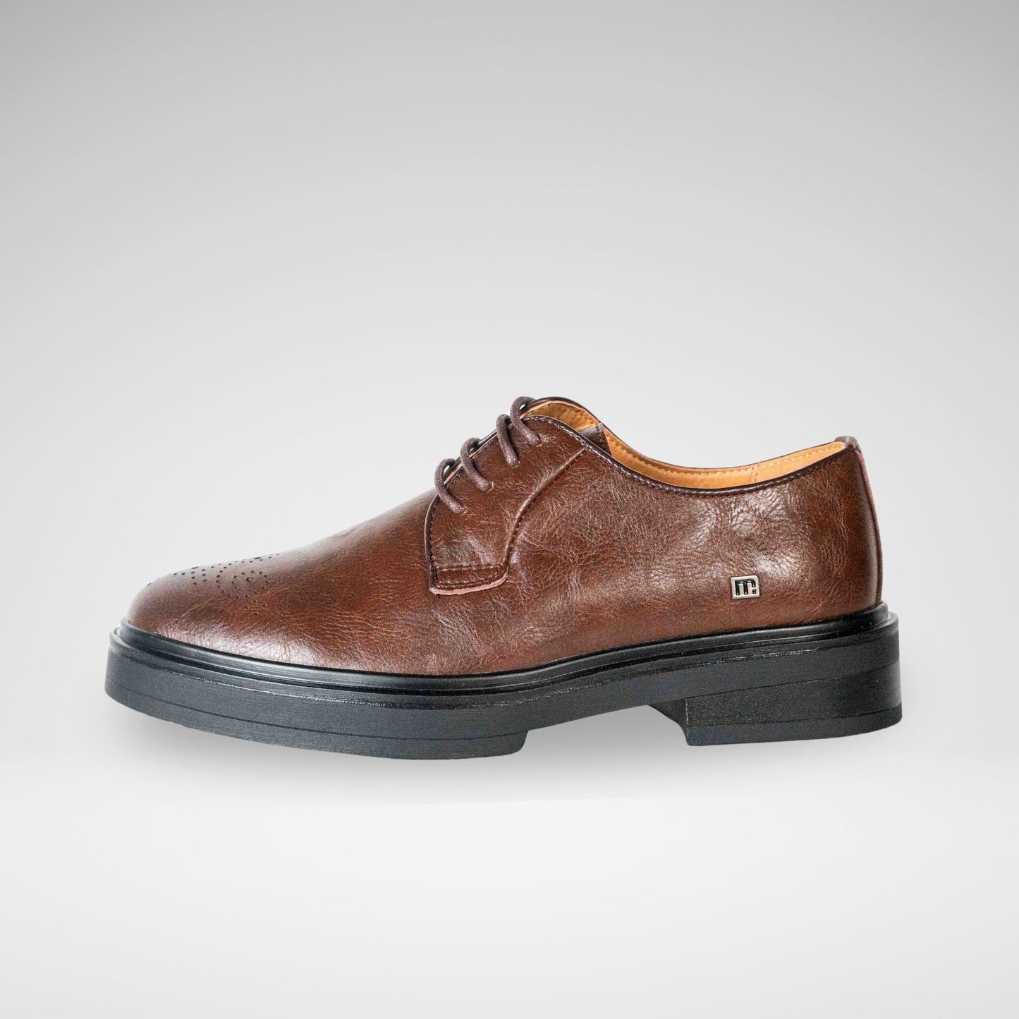 MAZERATA - ELIA4 FAUX GENUINE LTHR FORMAL - M6854 - CHOCOLATE