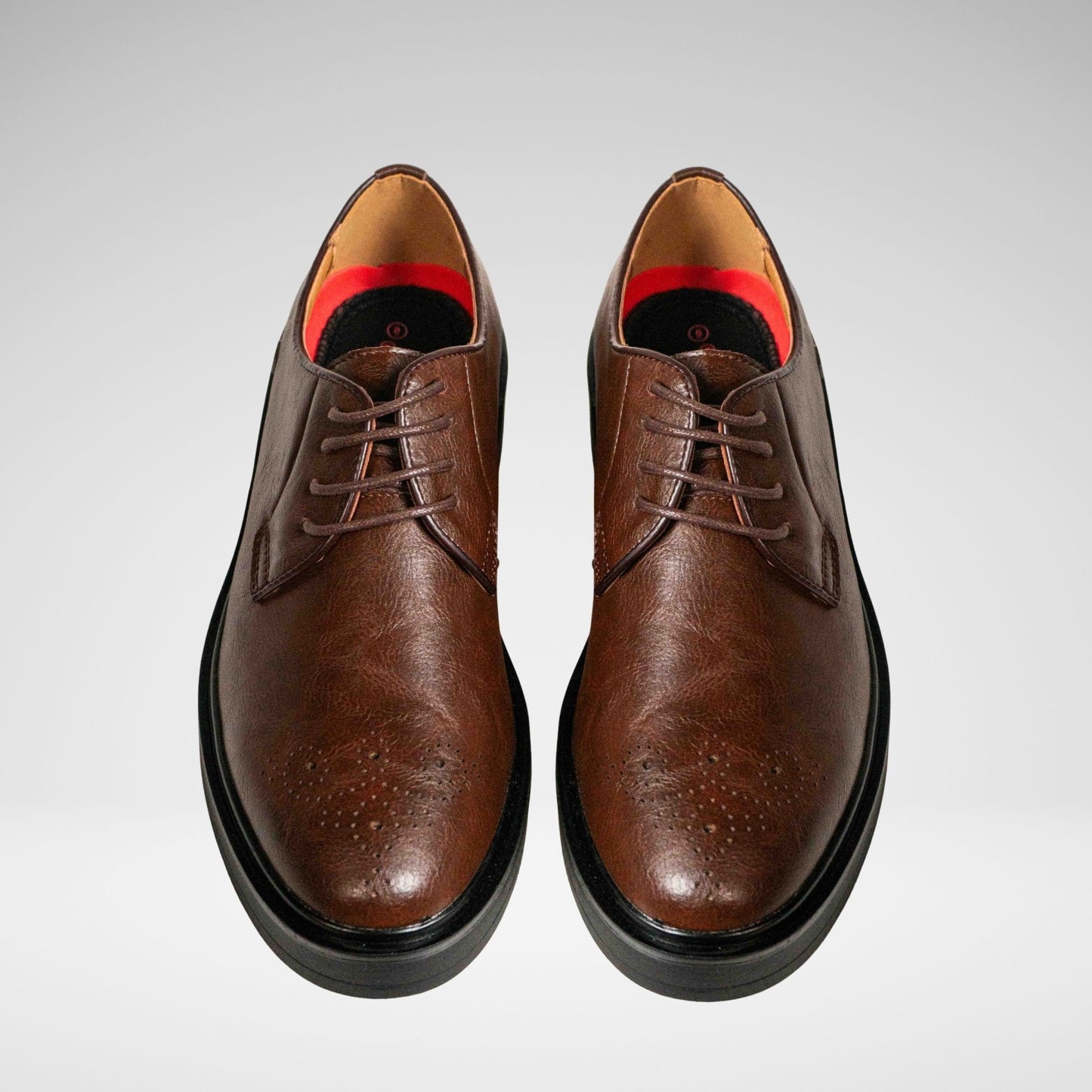 MAZERATA - ELIA4 FAUX GENUINE LTHR FORMAL - M6854 - CHOCOLATE