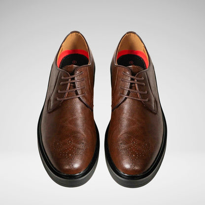 MAZERATA - ELIA4 FAUX GENUINE LTHR FORMAL - M6854 - CHOCOLATE