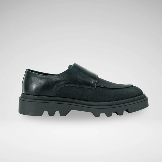 MAZERATA M6834 VINCHY 57 FAUX NUBUCK WAX SHOE BLACK