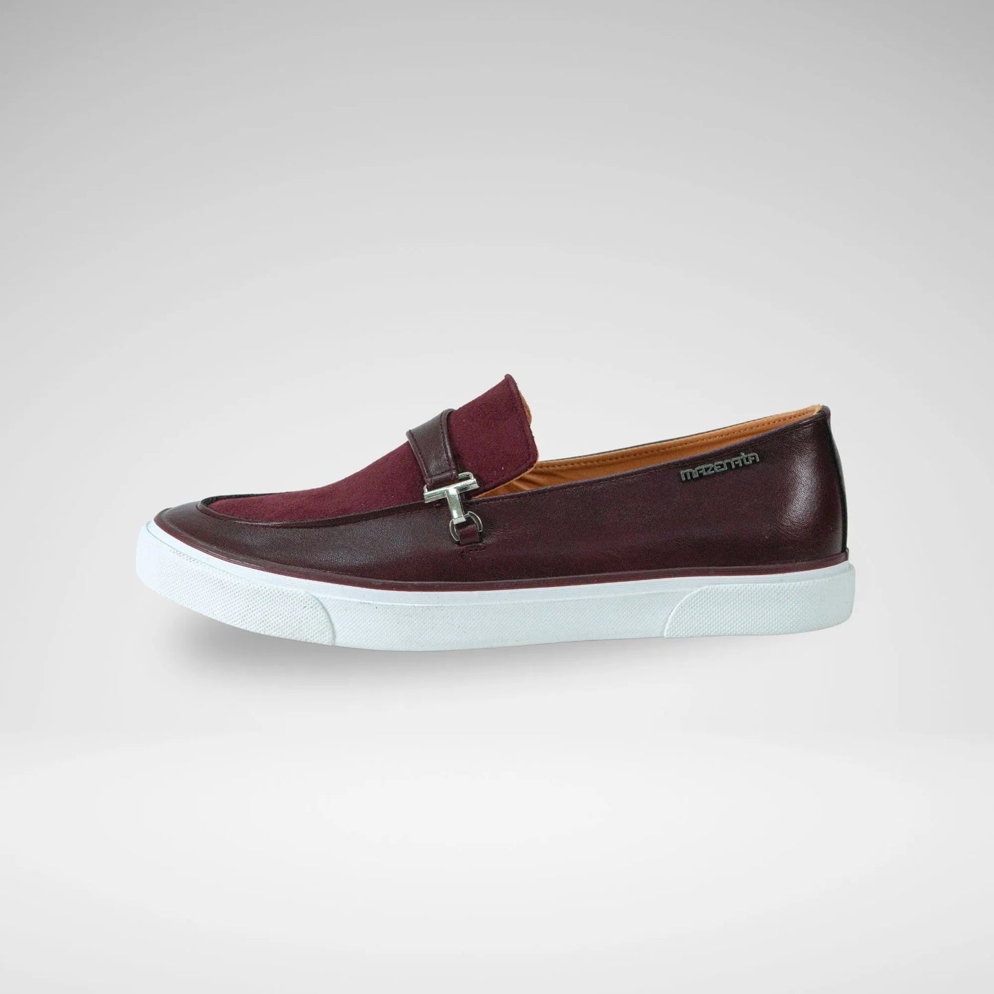 MAZERATA M6835 TINO2 FAUX NUBUCK SUDED LOAFER BURGANDY