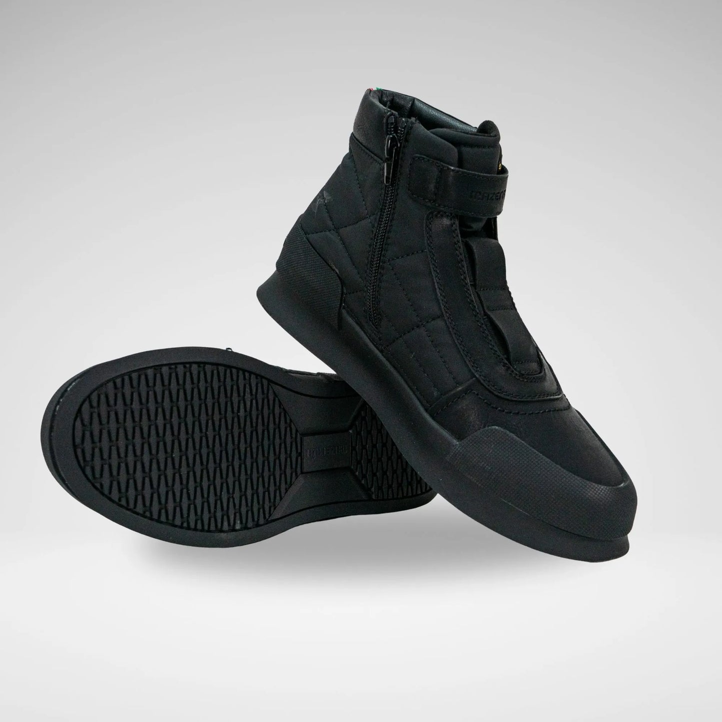 MAZERATA MCB7125 VAELNTINO31 PRINTED CANVA BOOT BLACK