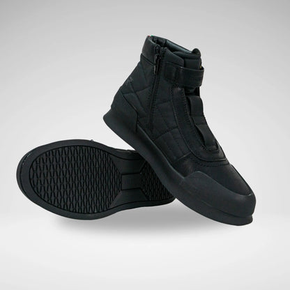 MAZERATA MCB7125 VAELNTINO31 PRINTED CANVA BOOT BLACK