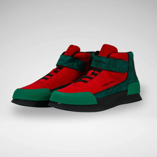 MAZERATA MCB7127 VAELNTINO15 FAUX SUEDE MEN CANVAS B RED