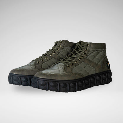 MAZERATA - PIGALE 9 FAUX NUBUCK - MC6821 - OLIVE