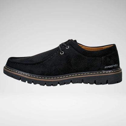 Mazerata Raymon Faux Suede Shoe | Black