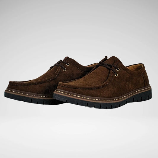Mazerata Raymon Faux Suede Shoe | Chocolate