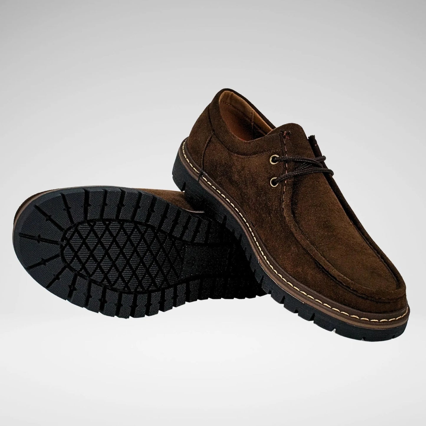 Mazerata Raymon Faux Suede Shoe | Chocolate