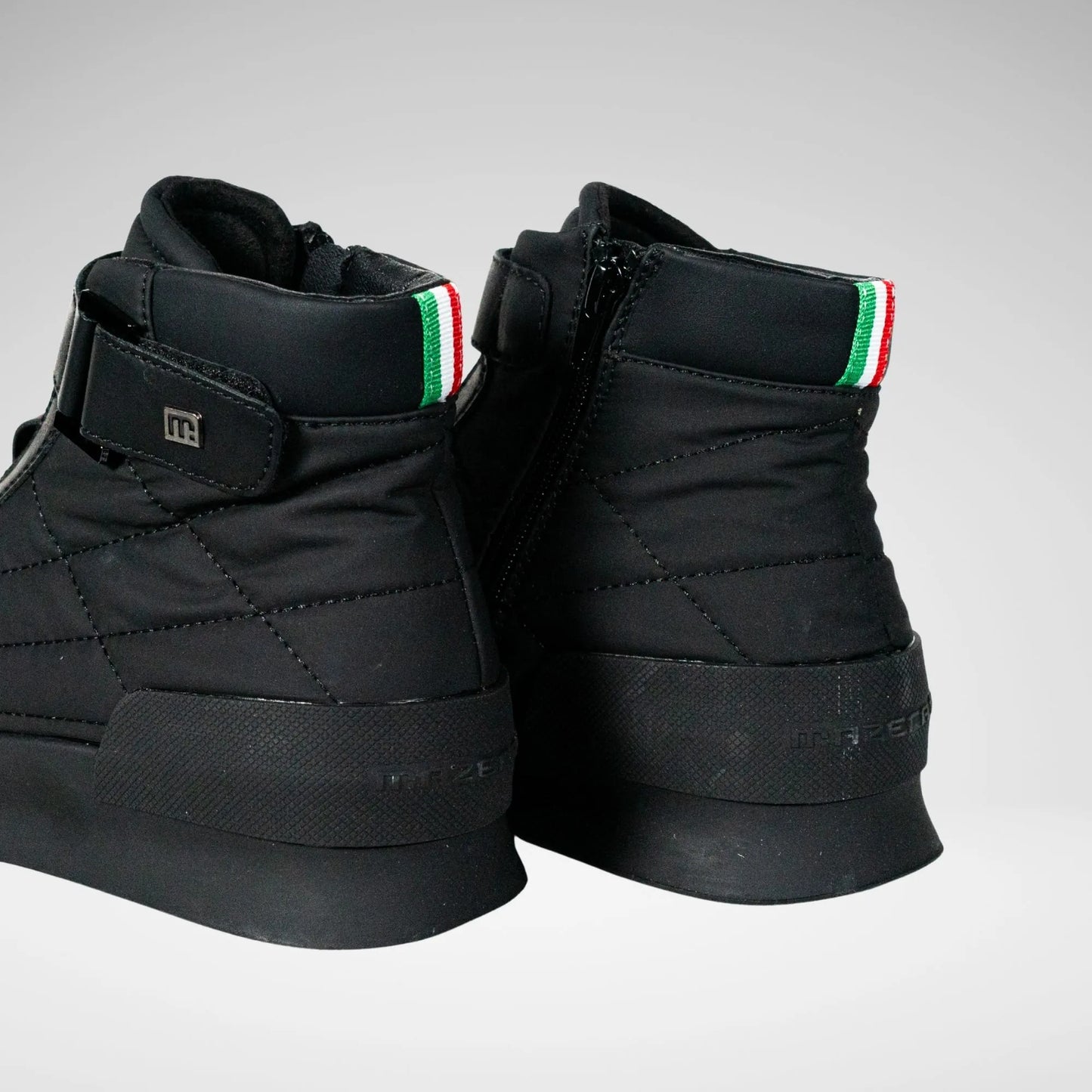 MAZERATA MCB7124 VALENTINO 13 FAUX NUBUCK BLACK