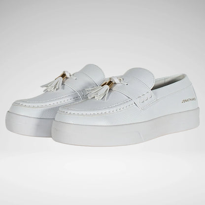 JONATHAN D TASSEL SHOE | WHITE