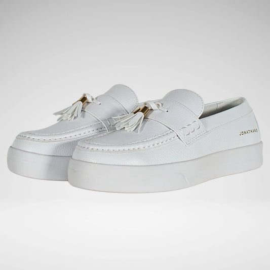 JONATHAN D TASSEL SHOE | WHITE