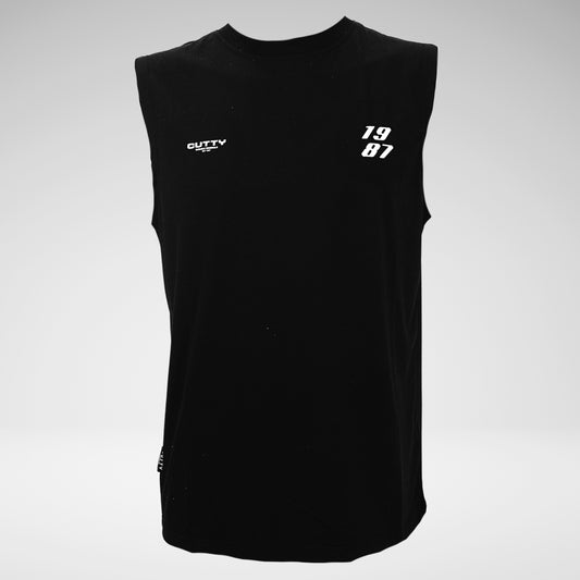Cutty Chector Men's Sleeveless Shirt | Black