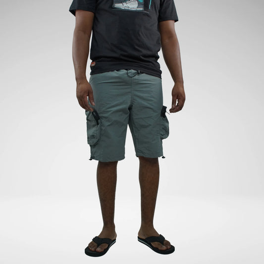 SOVIET BARAKA NYLON TRACK SHORTS | ANTHRACITE