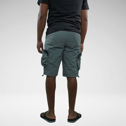 SOVIET BARAKA NYLON TRACK SHORTS | ANTHRACITE