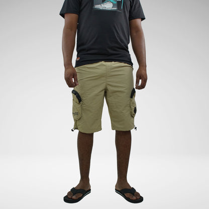SOVIET BARAKA NYLON TRACK SHORTS | KHAKHI