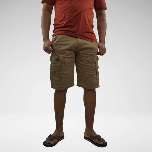GASOLINE CARGO SHORTS | TAUPE