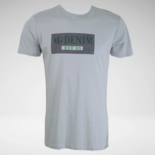 KG Barcode Men's T-Shirt | Light Grey