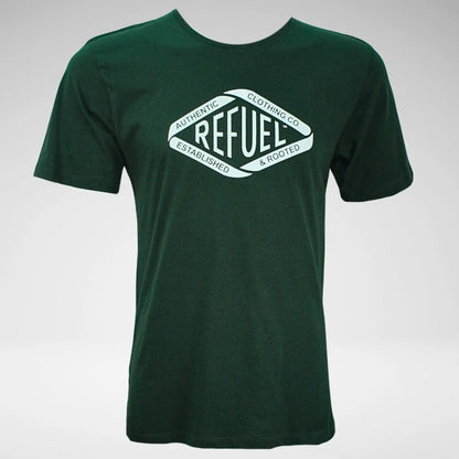 Refuel Men's T-Shirt | Bottle Green