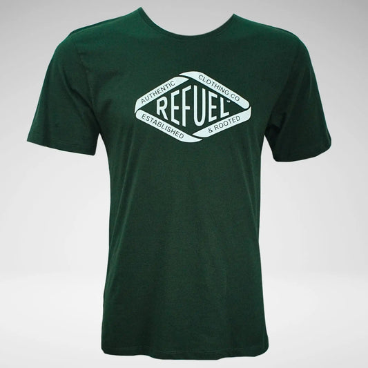 Refuel Men's T-Shirt | Bottle Green