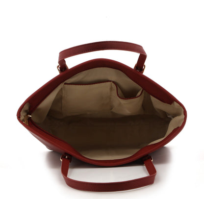 Pierre Cardin BECKY STRUCTURED SATCHEL RED A0 RED